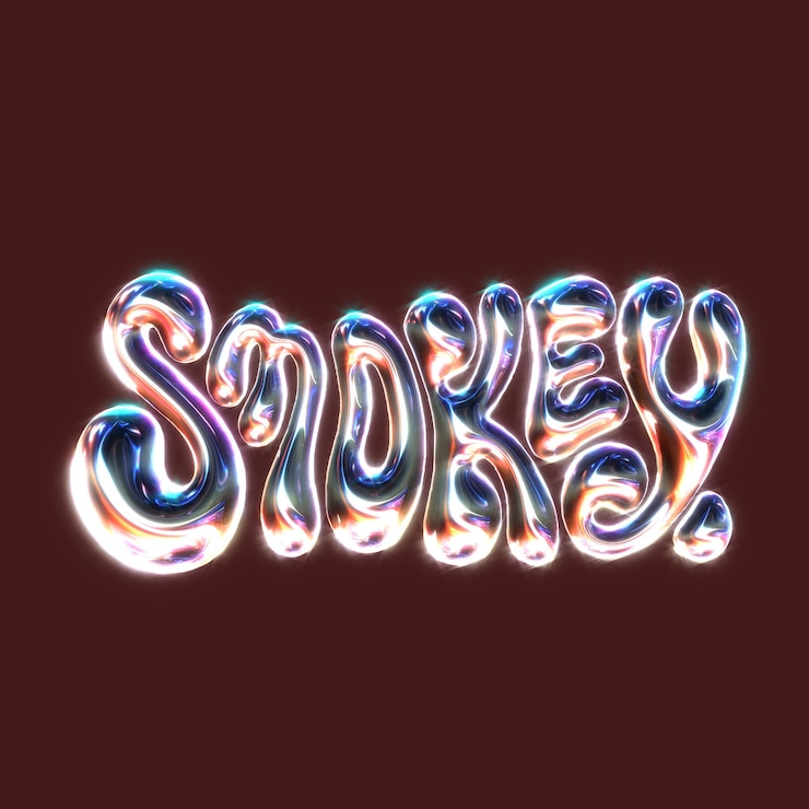 PSD tipografía 3d representación de letras ilustración