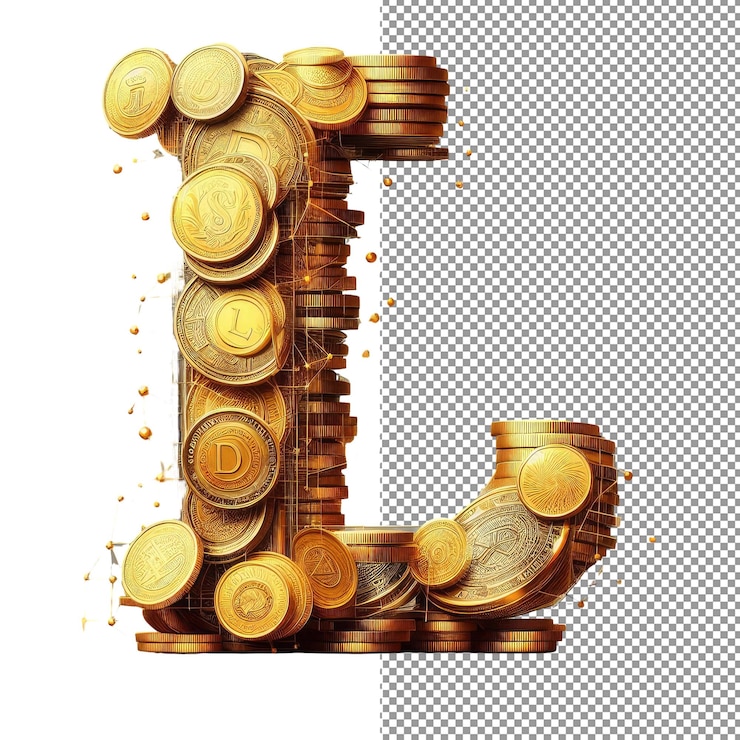 PSD tipografía dimensional letra 3d aislada en fondo png
