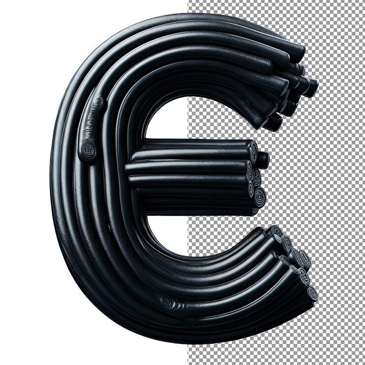 PSD tipografía dimensional letra 3d aislada en fondo png