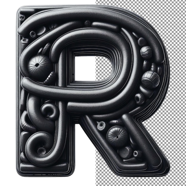 PSD tipografia dimensional letra 3d isolada em fundo png