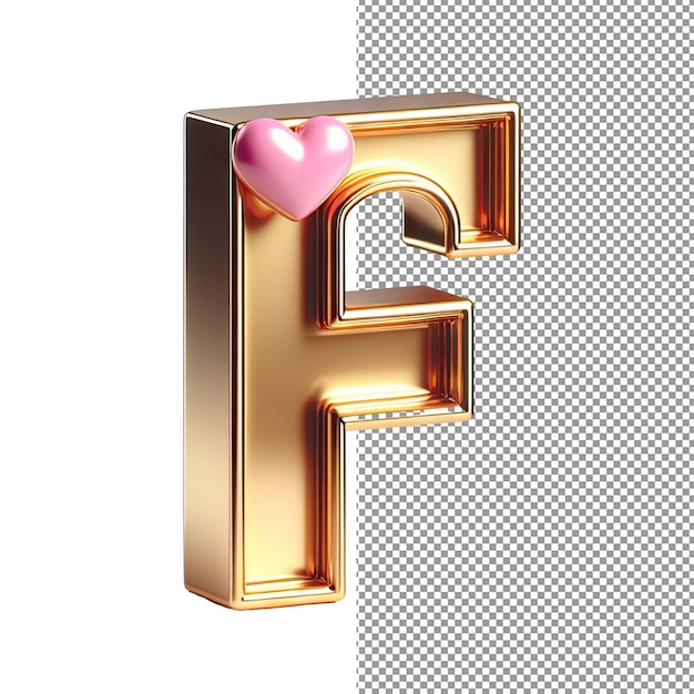 PSD tipografia dimensional letra 3d isolada