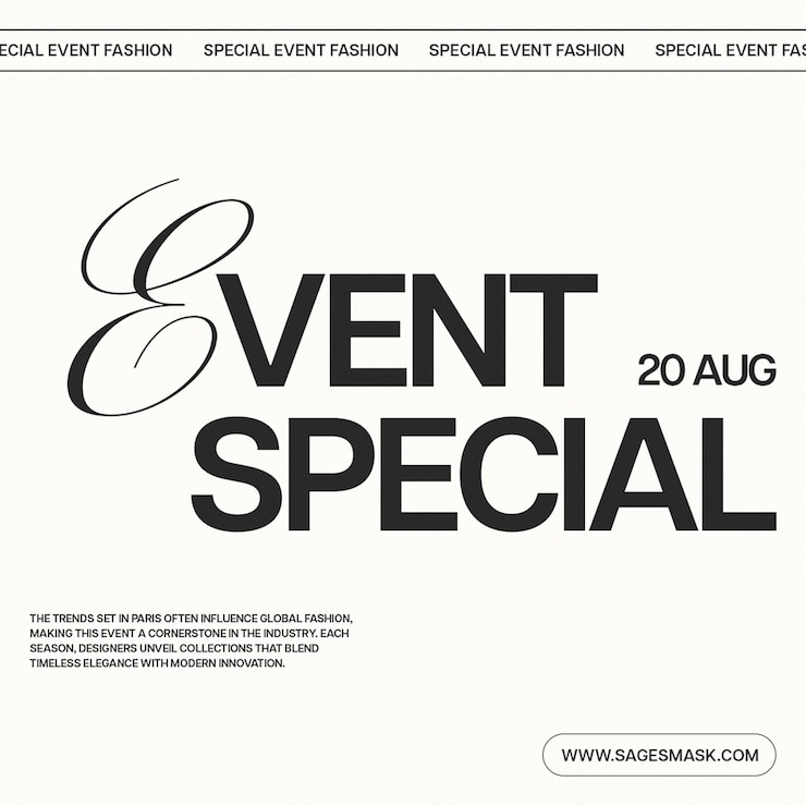 PSD tipografía especial del evento psd en el fondo blanco plantilla de publicación de instagram