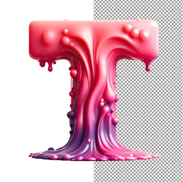 PSD tipografía innovadora letra creativa 3d única en la transparencia