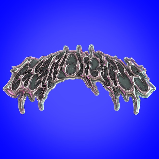 Tipografía metálica en 3D