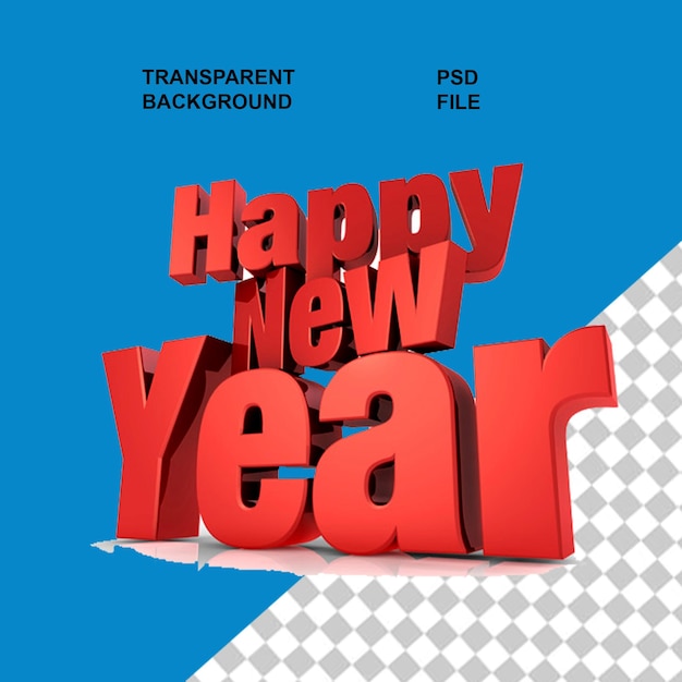 Tipografía del nuevo año 2025 y deseos en un fondo aislado transparente