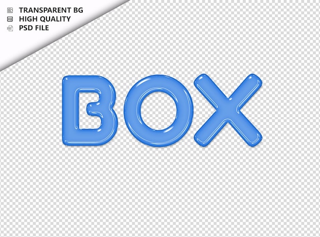 PSD tipografia texto caixa de vidro brilhante psd transparente