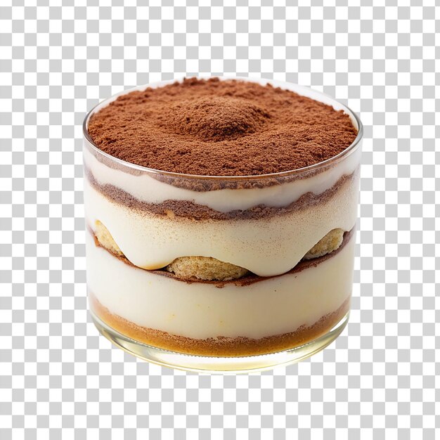 PSD tiramisu em fundo transparente