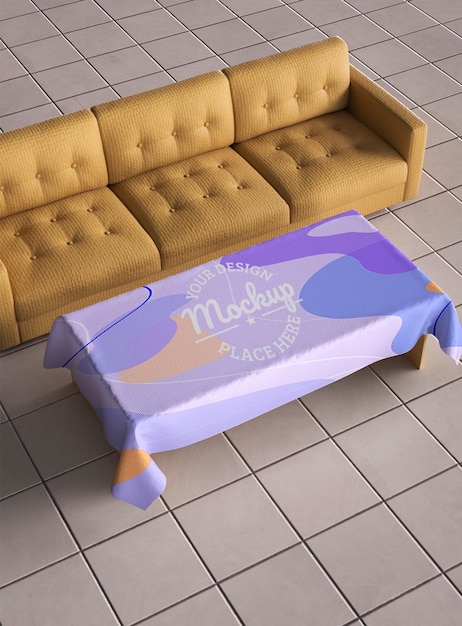 Tischdecken-mockup-design