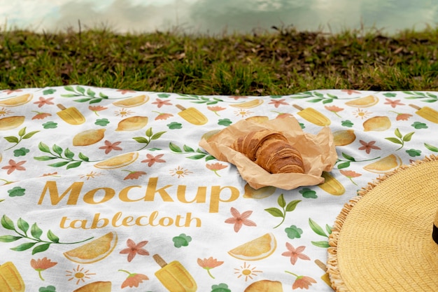 Tischdeckentextil für Picknick auf dem Boden