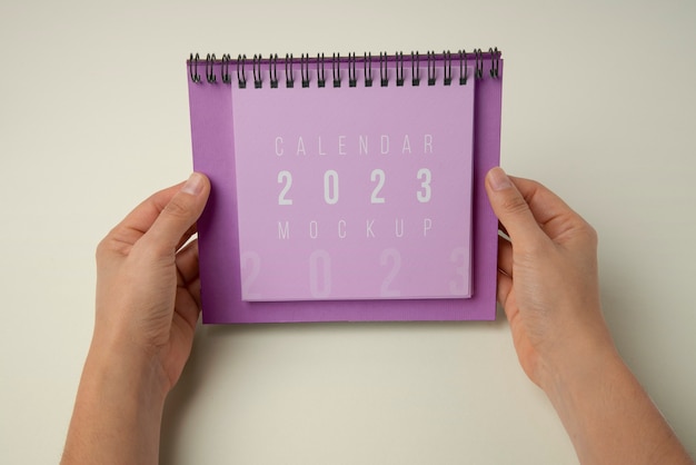 Tischkalender mockup design