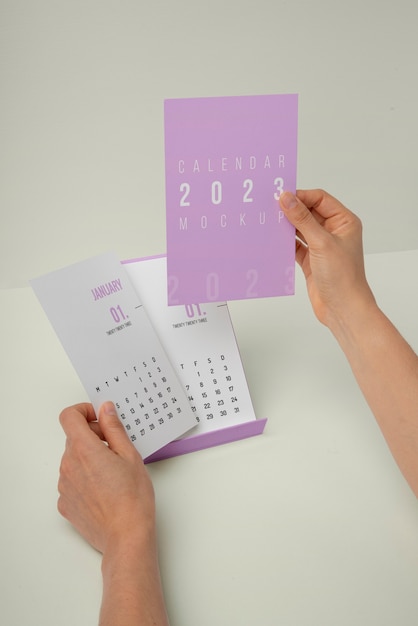 PSD tischkalender mockup design