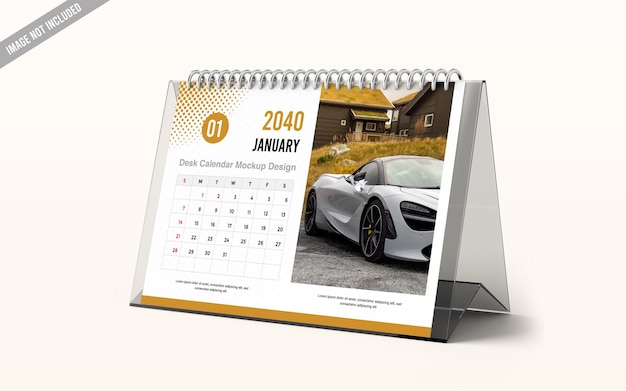 Tischkalender Mockup