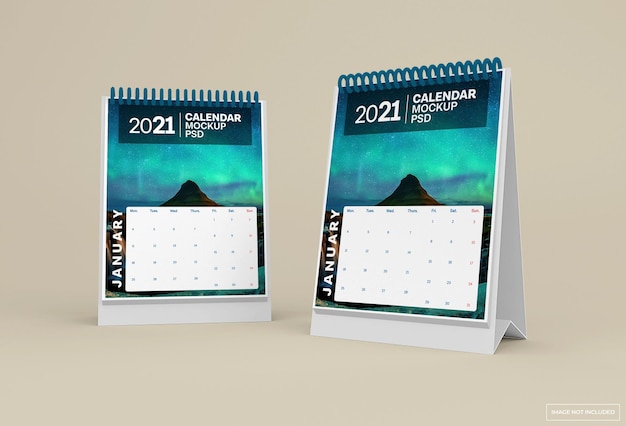 Tischkalender modell isoliert