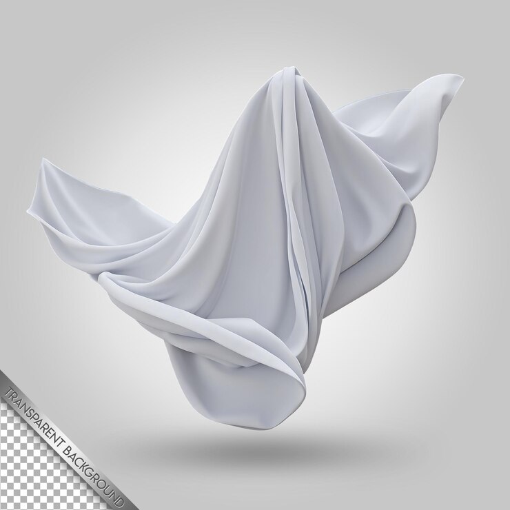 PSD un tissu blanc avec le mot v dessus