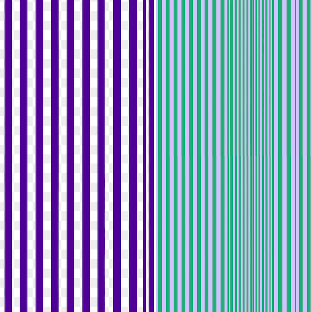 PSD tissu à rayures violettes et blanches avec un motif à raies violettes et bleues