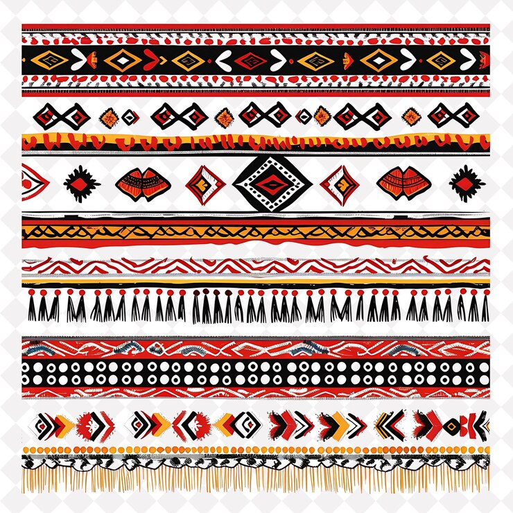 PSD le tissu tissé png limite le design avec des rayures colorées et l'art de conception de la nature créative ta