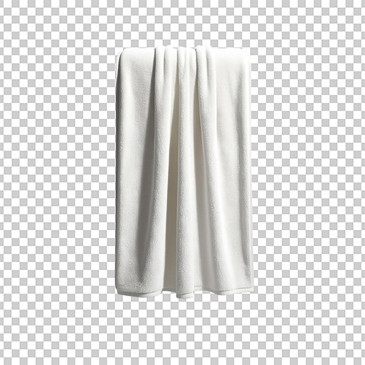 PSD toalha de banho branca psd isolada em fundo transparente
