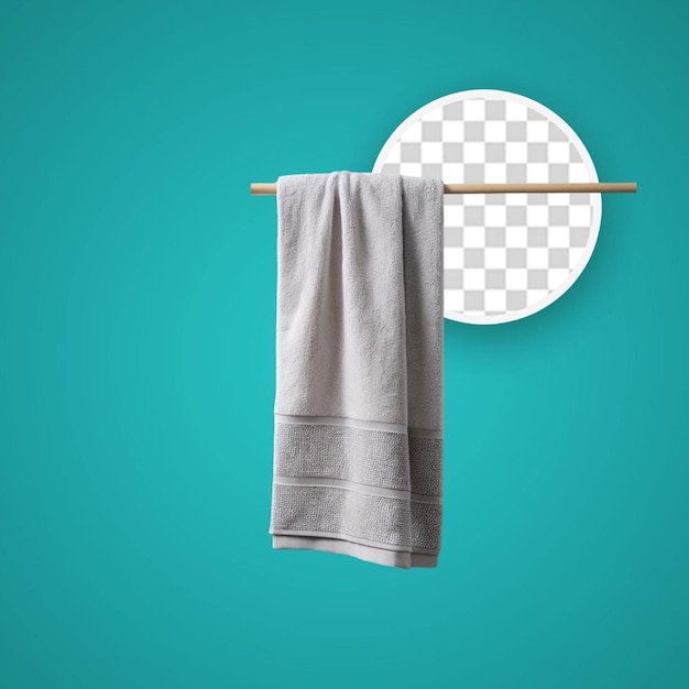 PSD toalla aislada sobre un fondo transparente