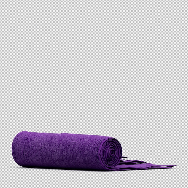 Toallas plegadas aisladas 3D renderizadas