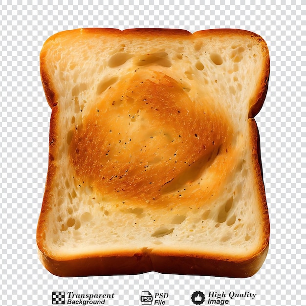 PSD toastbrot, isoliert auf durchsichtigem hintergrund