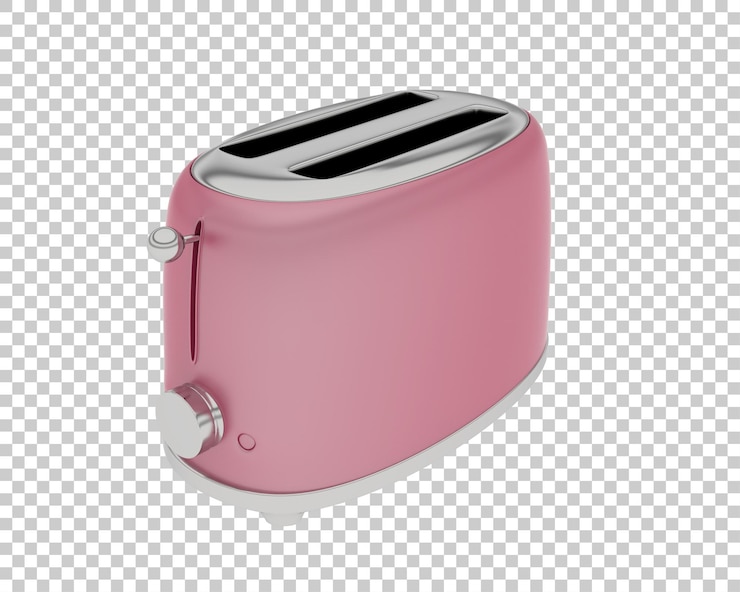 PSD toaster isolated on background 3d rendering illustration