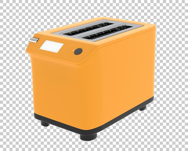 Toaster isoliert auf dem hintergrund 3d-rendering-illustration