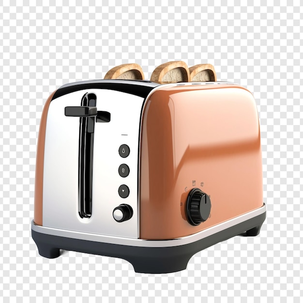 Toaster isoliert auf transparentem hintergrund