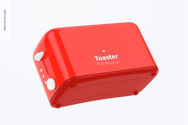 Toaster Mockup, schwimmend