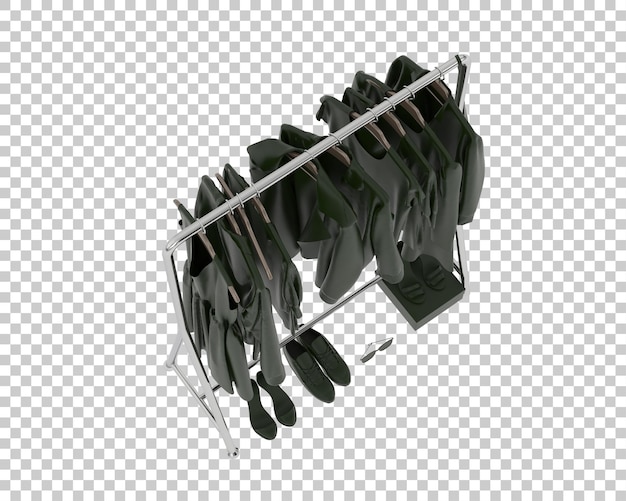Un tocador aislado sobre un fondo transparente Ilustración de renderización 3D