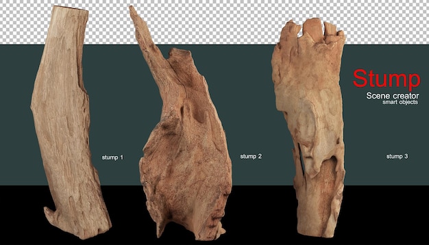 Tocones de varias formas