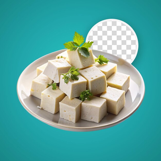 PSD tofu hecho de soja concepto de nutrición de alimentos