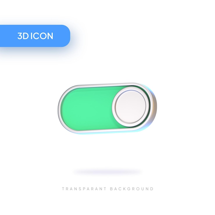 PSD toggle 3d illustration icon pack element