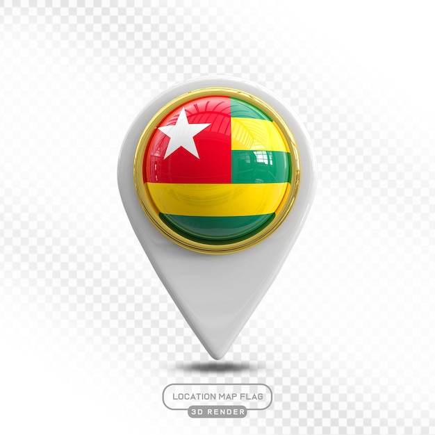togo location map flag