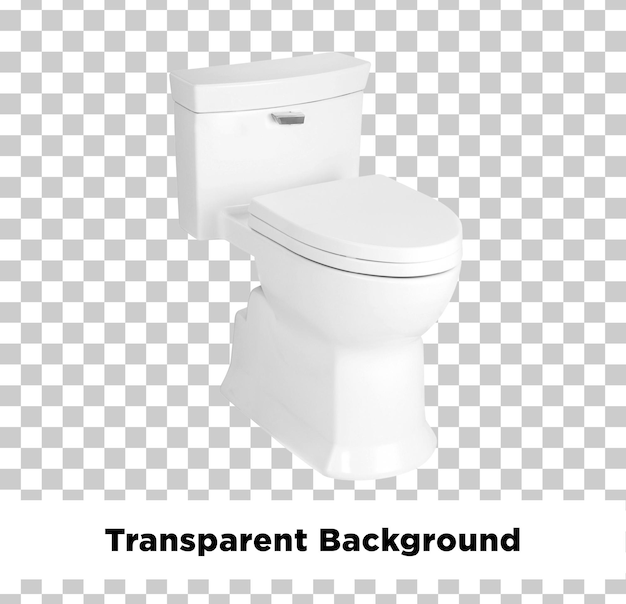 Toilette isolée sur fond transparent