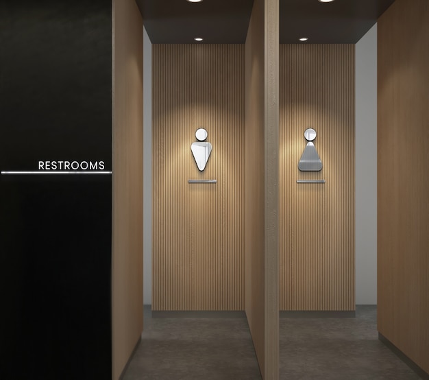 Toilettenschild Modell