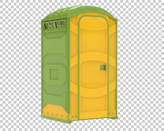 PSD toilettes publiques sur fond transparent illustration de rendu 3d