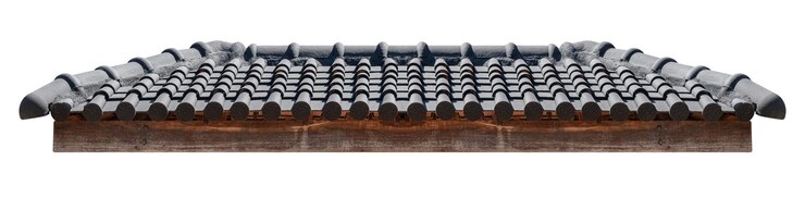 PSD toit noir de style chinois