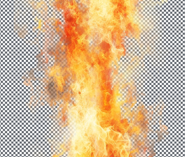 Tolle Flamme Wärme Feuer isoliert auf durchsichtigem Hintergrund
