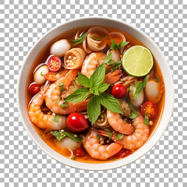 PSD tom yum em fundo transparente