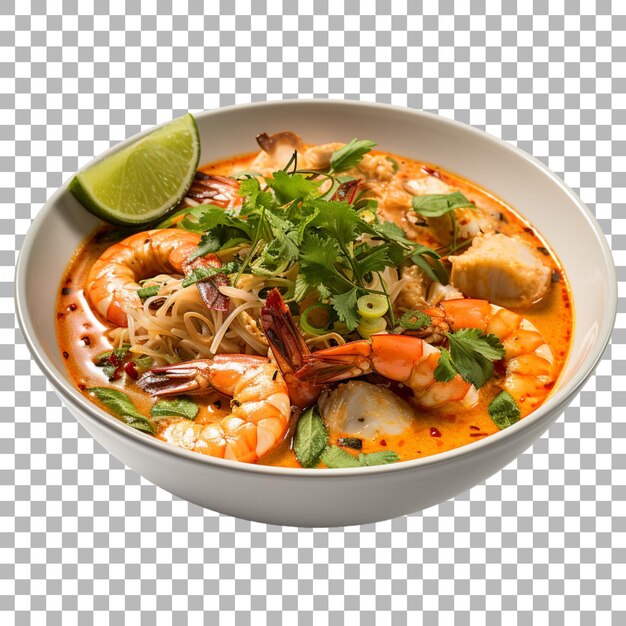 PSD tom yum goong sur un fond transparent