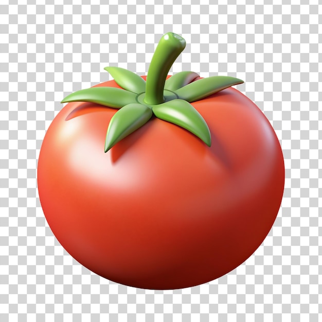 PSD tomate 3d isolado em fundo transparente