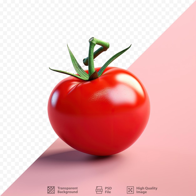 Tomate Cerise Mûre Isolée Sur Un Fond Transparent