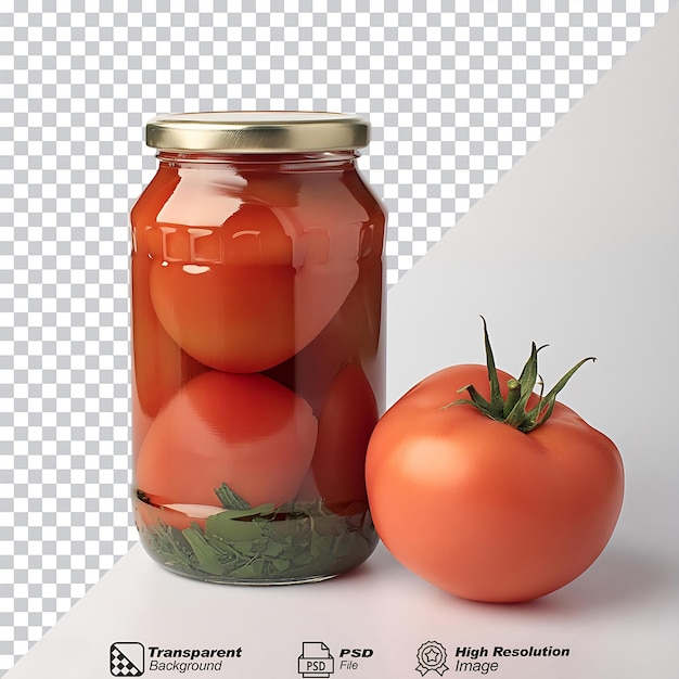 Tomate in scatola isolate su sfondo trasparente