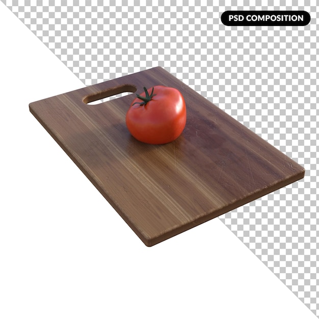 PSD tomate isolado 3d