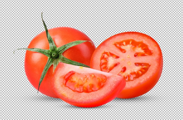 Tomate isolado na camada alfa