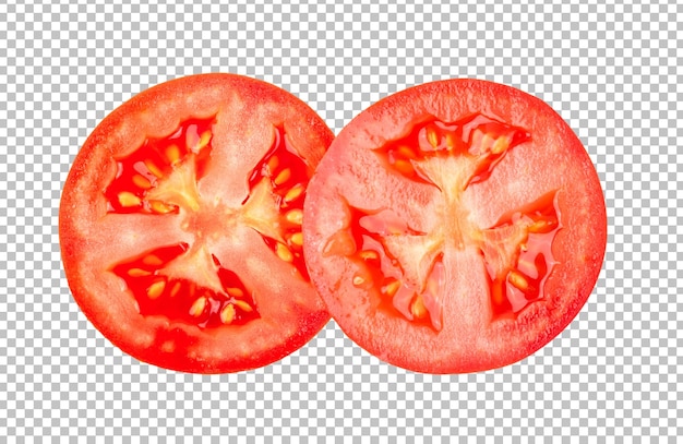 Tomate isoliert auf Alphaschicht