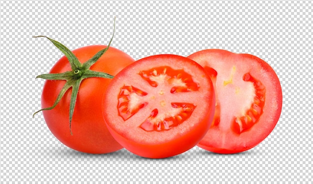 Tomate isoliert auf Alphaschicht