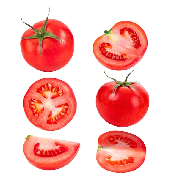 Tomate isoliert auf Alphaschicht