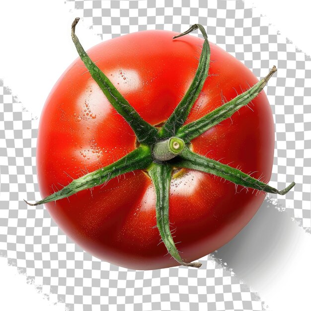 PSD un tomate se muestra con una imagen de un tomate en él