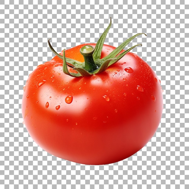 Tomate sobre un fondo transparente